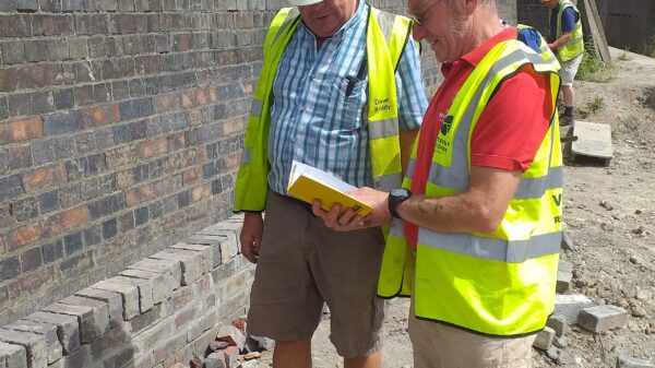 IWA's Mikk Bradley carrying out a health & safety inspection