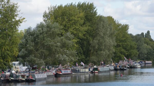 Boats attending the Festival of Water in St Neots 2018