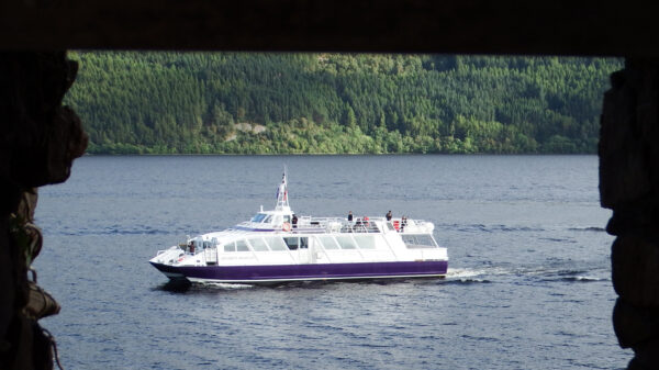 Boat cruising at Inverness