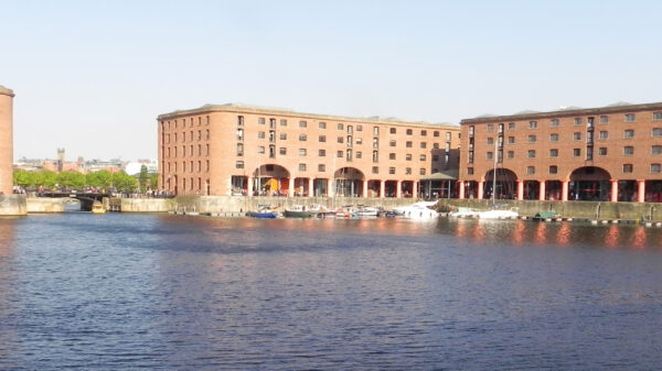 Boats at Liverpool Docks on the Leeds and Liverpool Canal.