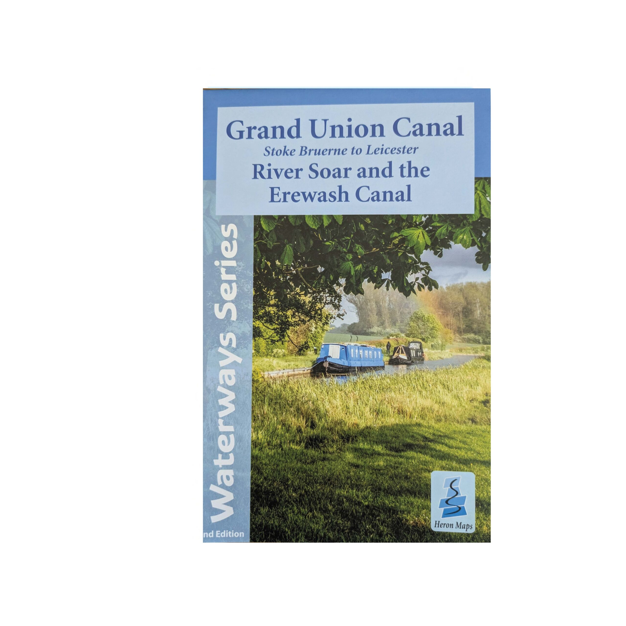 Grand Union, Stoke Bruerne to Leicester, River Soar & Erewash Canal Map (Heron)