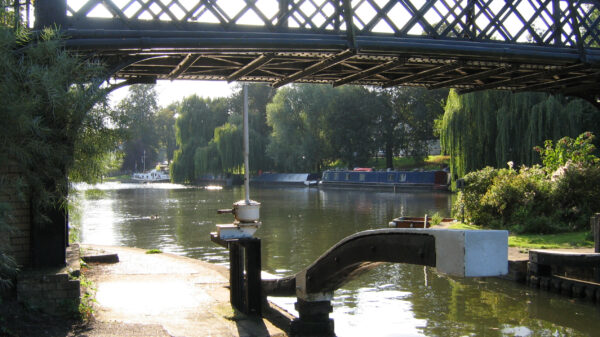 Jesus Lock on the River Cam in Cambridge, indefinitely closed
