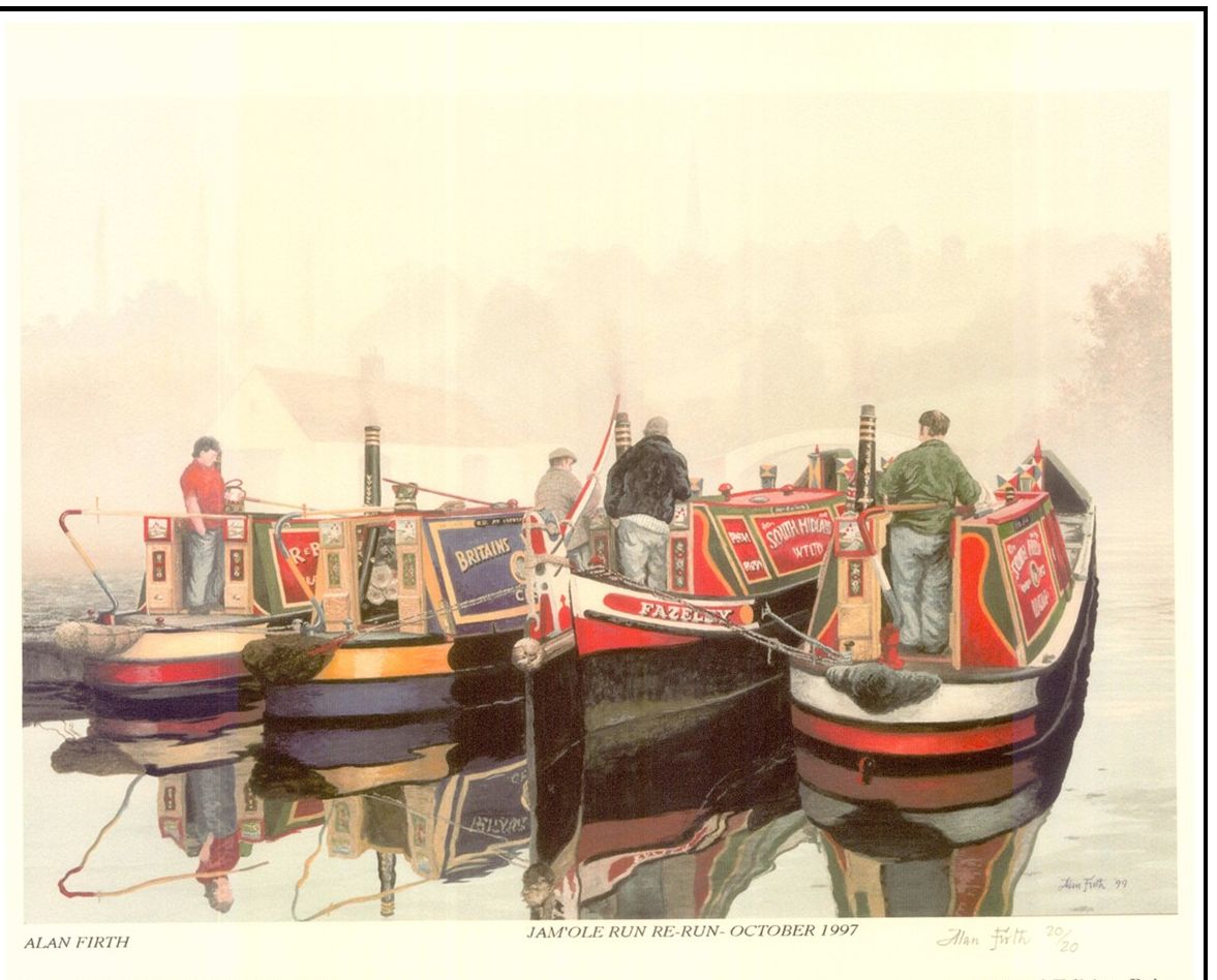 Painting of Historic boats